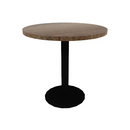 Proof 30" Dia Round Pedestal Cafe Table with Round Base Solid Wood Top