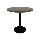 Proof 30" Dia Round Pedestal Cafe Table with Round Base Solid Wood Top
