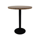 Proof 30" Round Pedestal Counter Table with Round Base Solid Wood Top