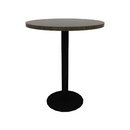 Proof 30" Round Pedestal Counter Table with Round Base Solid Wood Top