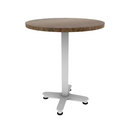 Proof 30" Round Pedestal Counter Table with Arched Base Solid Wood Top