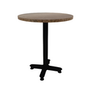 Proof 30" Round Pedestal Counter Table with Arched Base Solid Wood Top