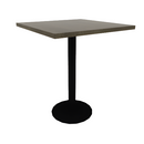 Proof 30" Square Pedestal Counter Table with Round Base Solid Wood Top