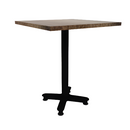 Proof 30" Square Pedestal Counter Table with Arched Base Solid Wood Top