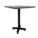 Proof 30" Square Pedestal Counter Table with Arched Base Solid Wood Top