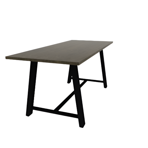 84"W x 36"D x 36"H Midtown Industrial Counter Height Conference Table