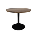 Proof 36" Dia Round Pedestal Cafe Table with Round Base Solid Wood Top