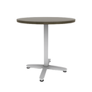 Proof 36" Round Pedestal Counter Table with Arched Base Solid Wood Top