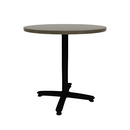 Proof 36" Round Pedestal Counter Table with Arched Base Solid Wood Top