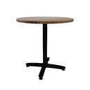 Proof 36" Round Pedestal Counter Table with Arched Base Solid Wood Top