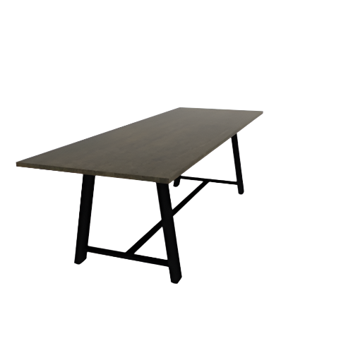 120"W x 42"D x 36"H Midtown Heavy Duty Wood Top Collaborative Table