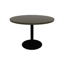 Proof 42" Dia Round Pedestal Cafe Table with Cast Iron Round Base Solid Wood Top