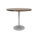 Proof 42" Round Pedestal Counter Table with Round Base Solid Wood Top