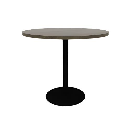 Proof 42" Round Pedestal Counter Table with Round Base Solid Wood Top