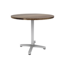 Proof 42" Round Pedestal Counter Table with Arched Base Solid Wood Top