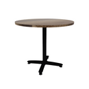 Proof 42" Round Pedestal Counter Table with Arched Base Solid Wood Top