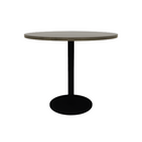 Proof 42" Round Pedestal Counter Table with Round Steel Base Solid Wood Top