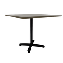 Proof 42" Square Pedestal Counter Table with Arched Base Solid Wood Top