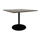 Proof 48" Square Pedestal Counter Table with Round Base Solid Wood Top