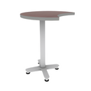 Proof 30" Crescent Pedestal Counter Table with  Arched Base HPL Top