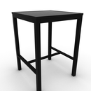 Eveleen 30" x 30" Square Bar Table Indoor / Outdoor Synthetic Polymer Aluminum Frame