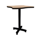 Proof 30" Wave Pedestal Counter Table with Arched Base HPL Top