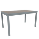 Eveleen 32" x 55" Rectangle Cafe Table Indoor / Outdoor Synthetic Polymer Aluminum Frame