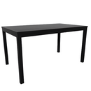 Eveleen 32" x 55" Rectangle Cafe Table Indoor / Outdoor Synthetic Polymer Aluminum Frame