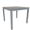 Eveleen 35" x 35" Square Cafe Table Indoor / Outdoor Synthetic Polymer Aluminum Frame