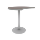 Proof 36" Crescent Pedestal Counter Table with  Round Base HPL Top