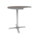 Proof 36" Crescent Pedestal Counter Table with  X-Base HPL Top