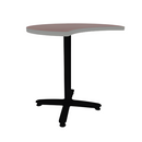 Proof 36" Crescent Pedestal Counter Table with  Arched Base HPL Top