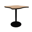 Proof 36" Wave Pedestal Counter Table with Round Base HPL Top