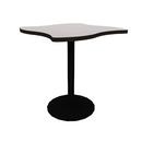 Proof 36" Wave Pedestal Counter Table with Round Base HPL Top