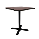 Proof 36" Wave Pedestal Counter Table with X-Base HPL Top