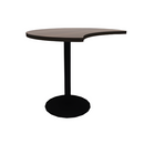 Proof 42" Crescent Pedestal Counter Table with Round Base HPL Top