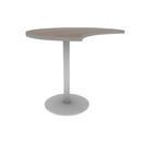Proof 42" Crescent Pedestal Counter Table with Round Base HPL Top