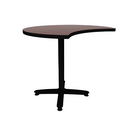 Proof 42" Crescent Pedestal Counter Table with Arched Base HPL Top