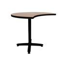 Proof 42" Crescent Pedestal Counter Table with Arched Base HPL Top