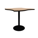 Proof 42" Wave Pedestal Counter Table with Round Base HPL Top