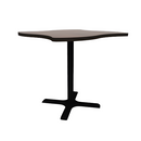 Proof 42" Wave Pedestal Counter Table with X-Base HPL Top