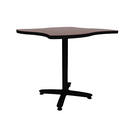 Proof 42" Wave Pedestal Counter Table with Arched Base HPL Top