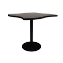 Proof 42" Wave Pedestal Counter Table with Round Steel Base HPL Top