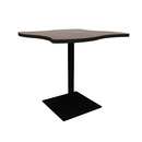 Proof 42" Wave Pedestal Counter Table with Square Steel Base HPL Top