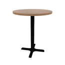 Proof 30" Round Pedestal Counter Table with X-Base TFL Top
