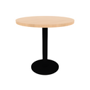 Proof 30" Dia Round Pedestal Cafe Table with Round Steel Base TFL Top 3MM PVC Edge