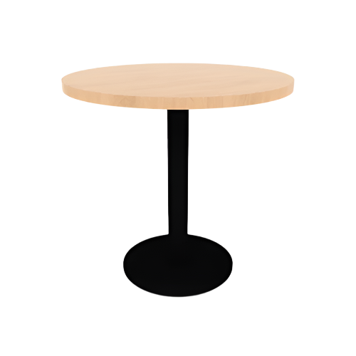 Proof 30" Dia Round Pedestal Cafe Table with Round Steel Base TFL Top 3MM PVC Edge