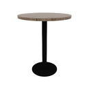 Proof 30" Round Pedestal Counter Table with Round Steel Base TFL Top