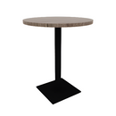 Proof 30" Round Pedestal Counter Table with Square Steel Base TFL Top