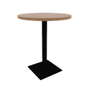 Proof 30" Round Pedestal Counter Table with Square Steel Base TFL Top